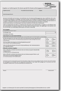 Ergänzungsformular zur CO2-Steuer (Sonderfälle)